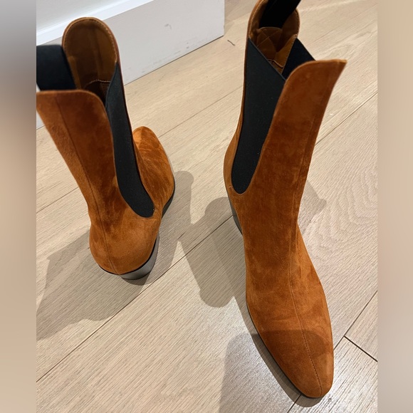 Khaite Suede Saratoga Chelsea Boots / Booties - Picture 6 of 7